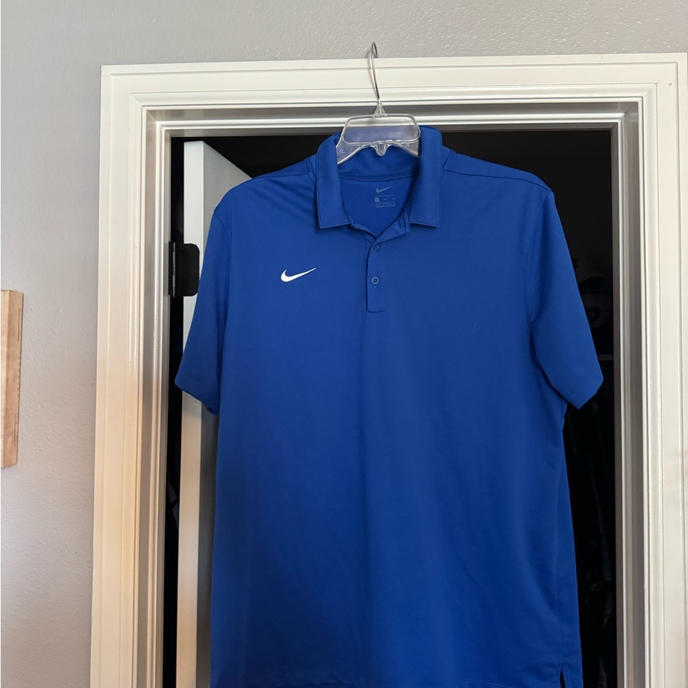 Nike Blue Polo Shirt Classic Athletic Style